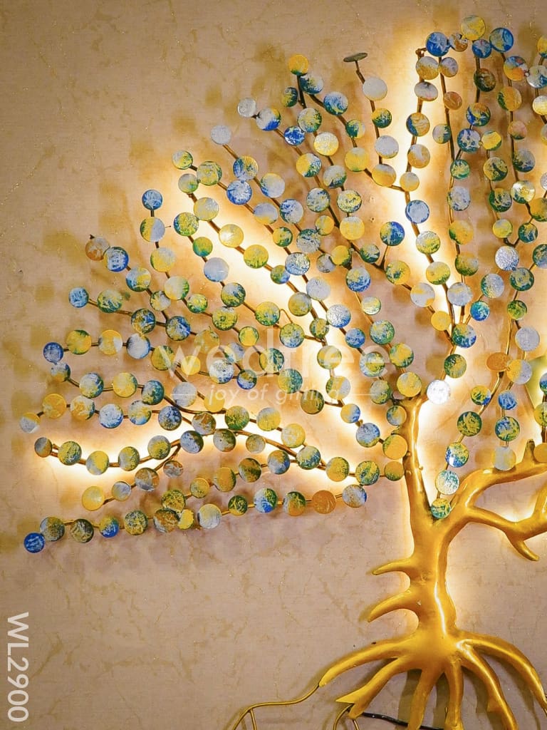 Hand Painted Metal Coin Tree - WL2900