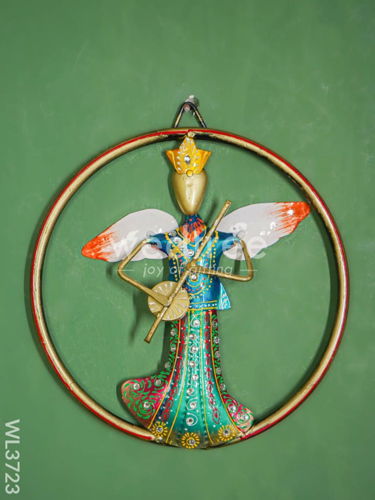 Hand painted Musical Angels wall hanging frame - Set of 3 - WL3723