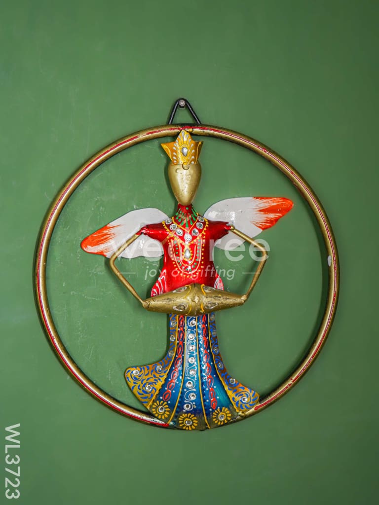 Hand painted Musical Angels wall hanging frame - Set of 3 - WL3723