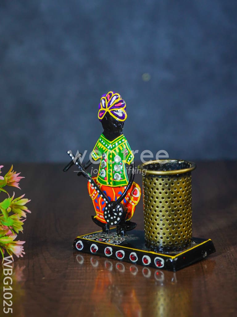 Hand Painted Musician Pen Stand - WBG1025