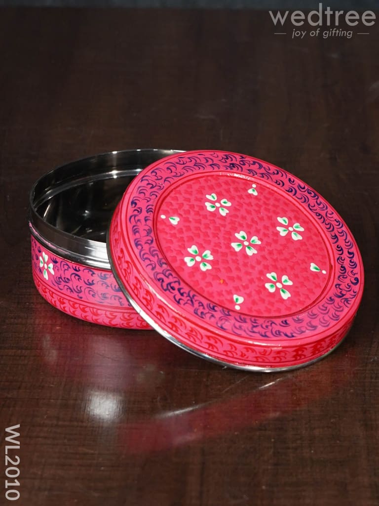 Hand Painted Poori Box - 5inches - WL2010