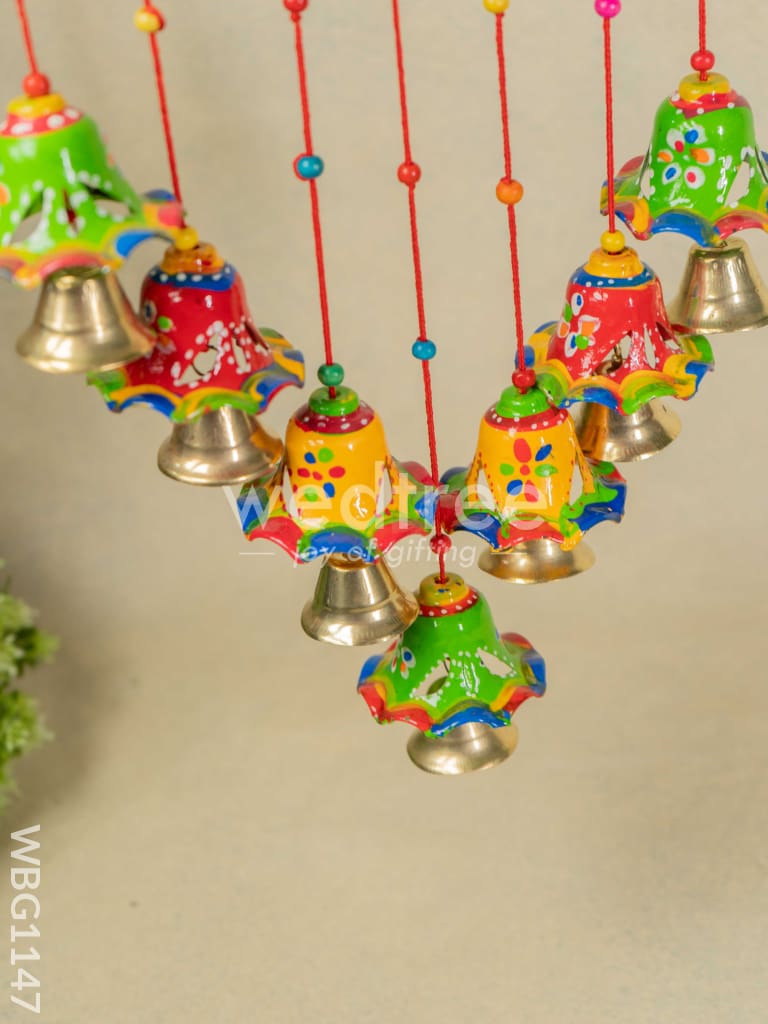 Hand Painted Thoran with Hanging Bells - WBG1147
