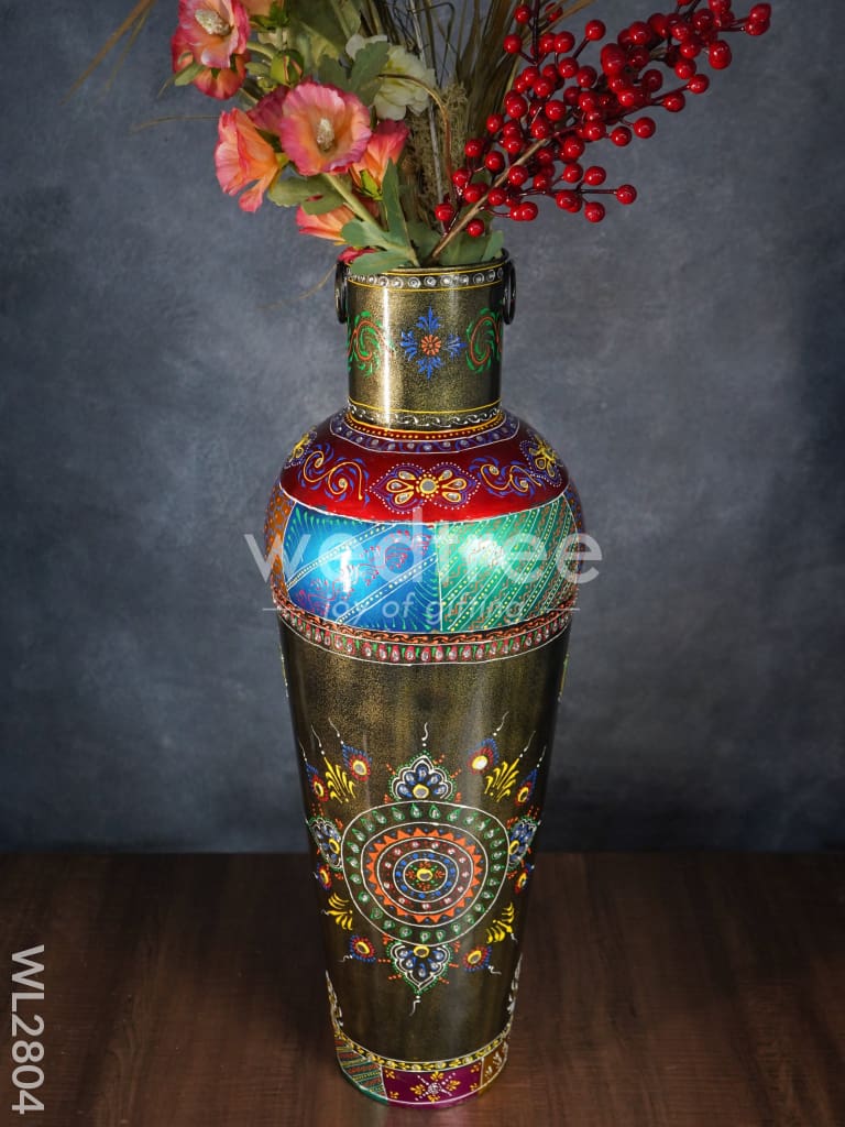 Hand Painted Vase - 30 inch - WL2804