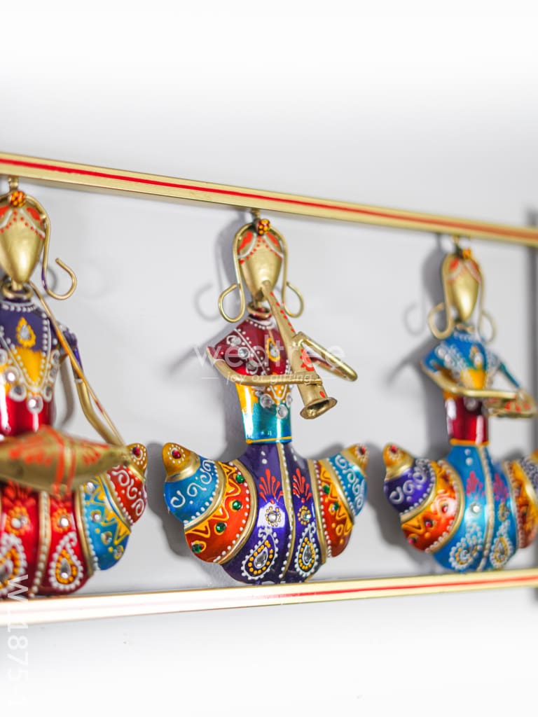 Hand Painted Wall Hanging Frame of Rajasthani Musicians - WL1875-1