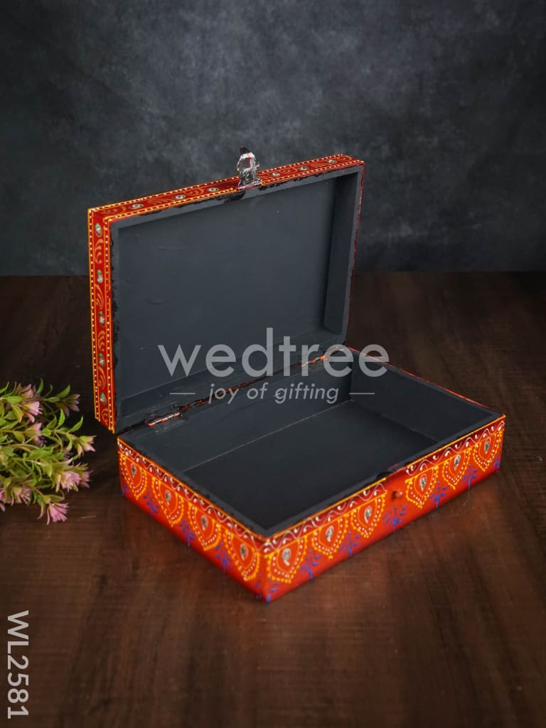 Hand Painted Wooden Organizer Box - WL2581