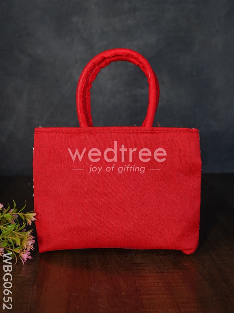 Handbag with Chikankari Work (Assorted) - WBG0652