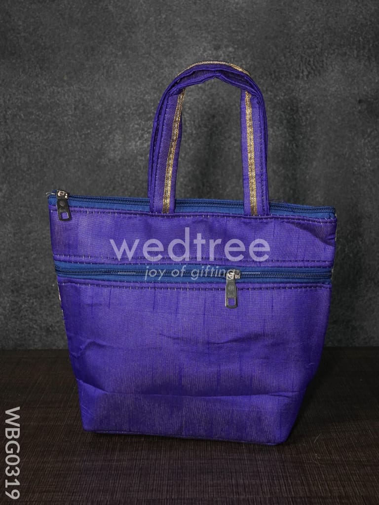 Handbag with Golden Floral Printed Design - WBG0319