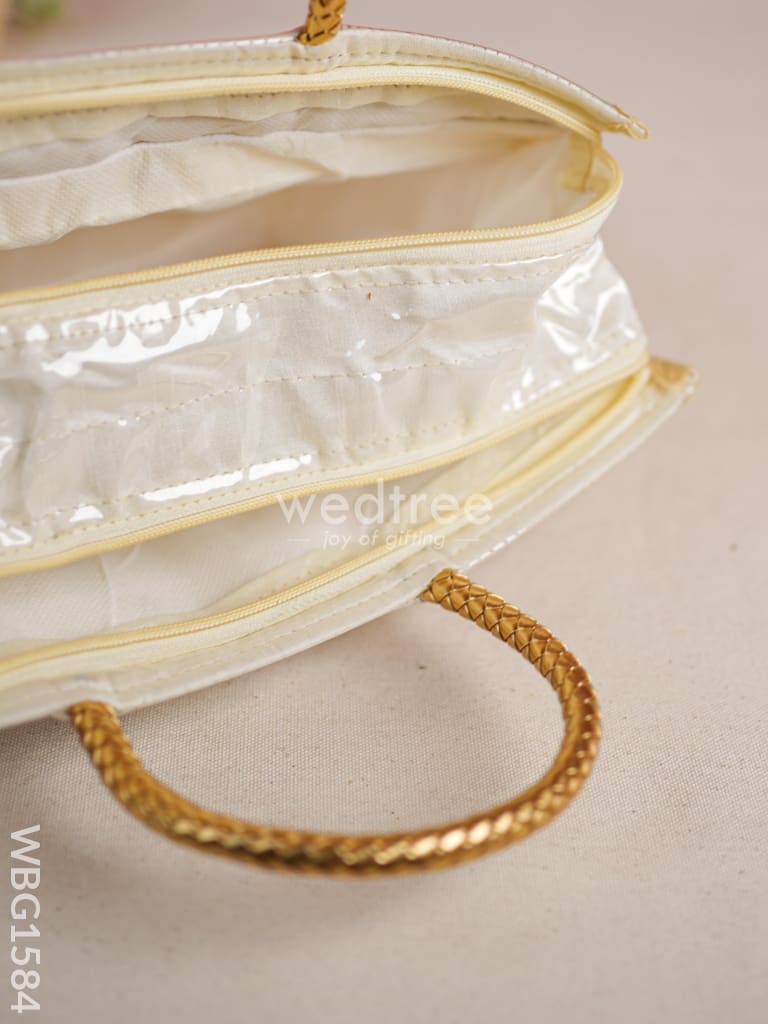 Handbag with Golden Sherwani Design - WBG1584