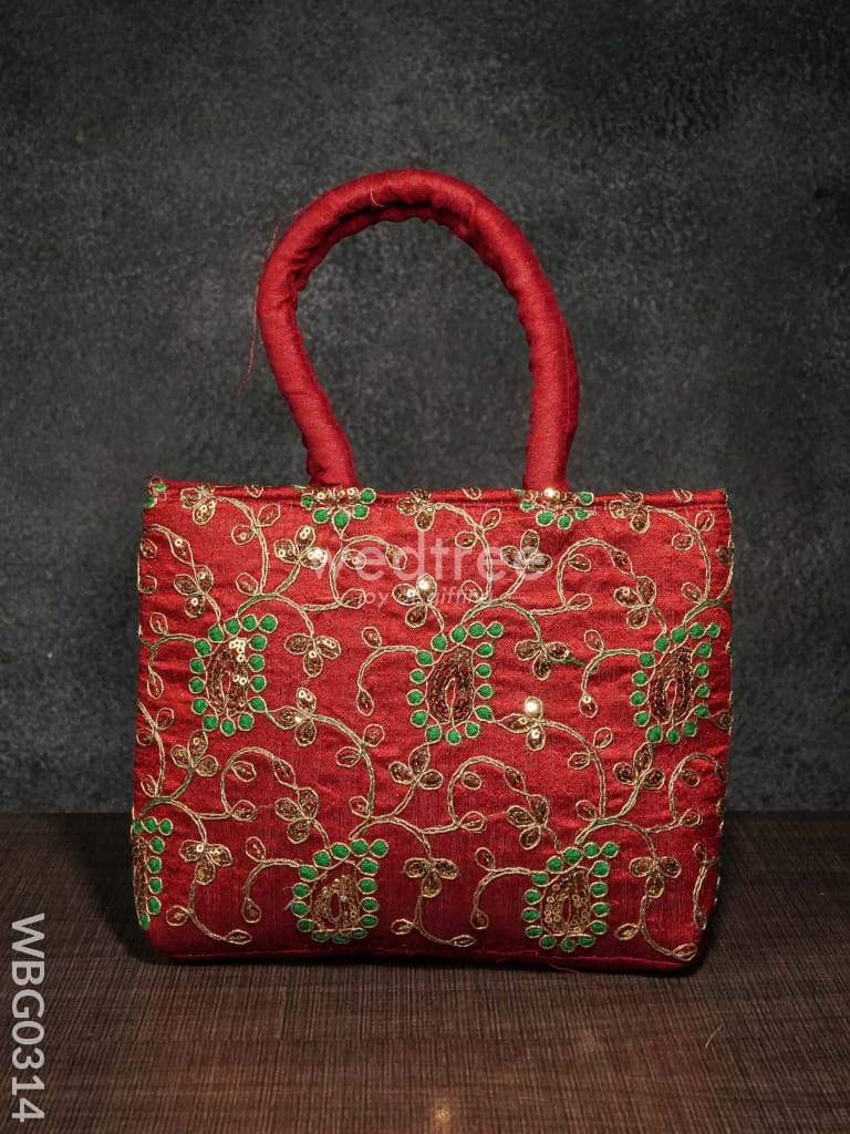 Handbag with Mango Embroidery Design - WBG0314