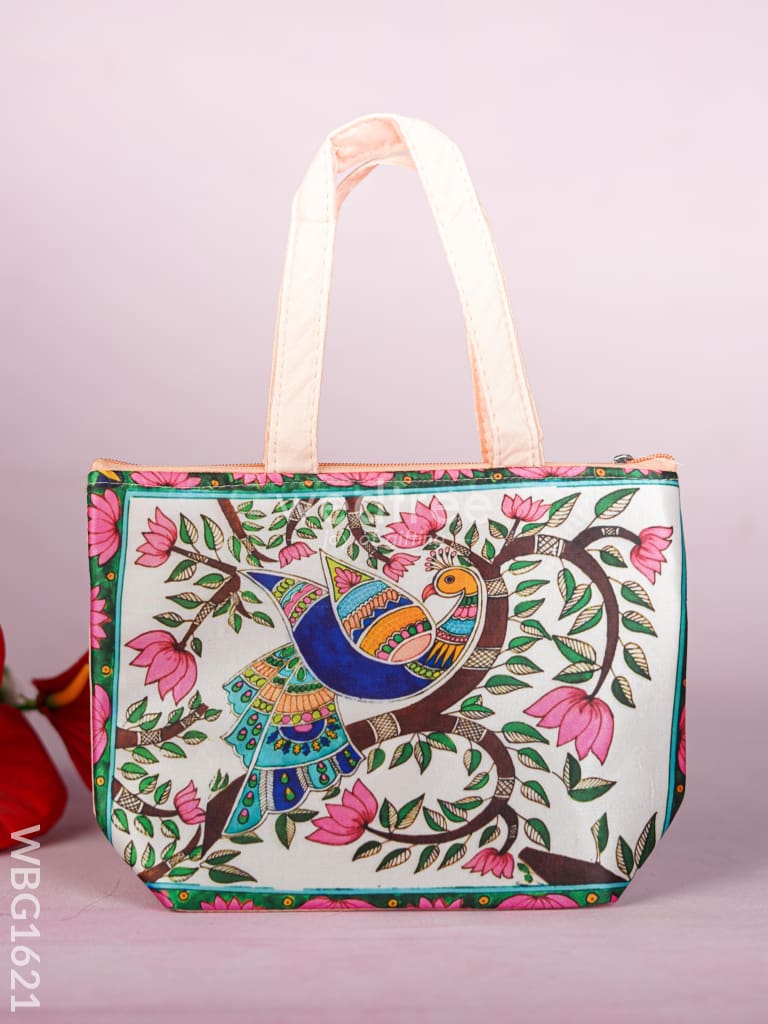 Handbag with Peacock Design - WBG1621