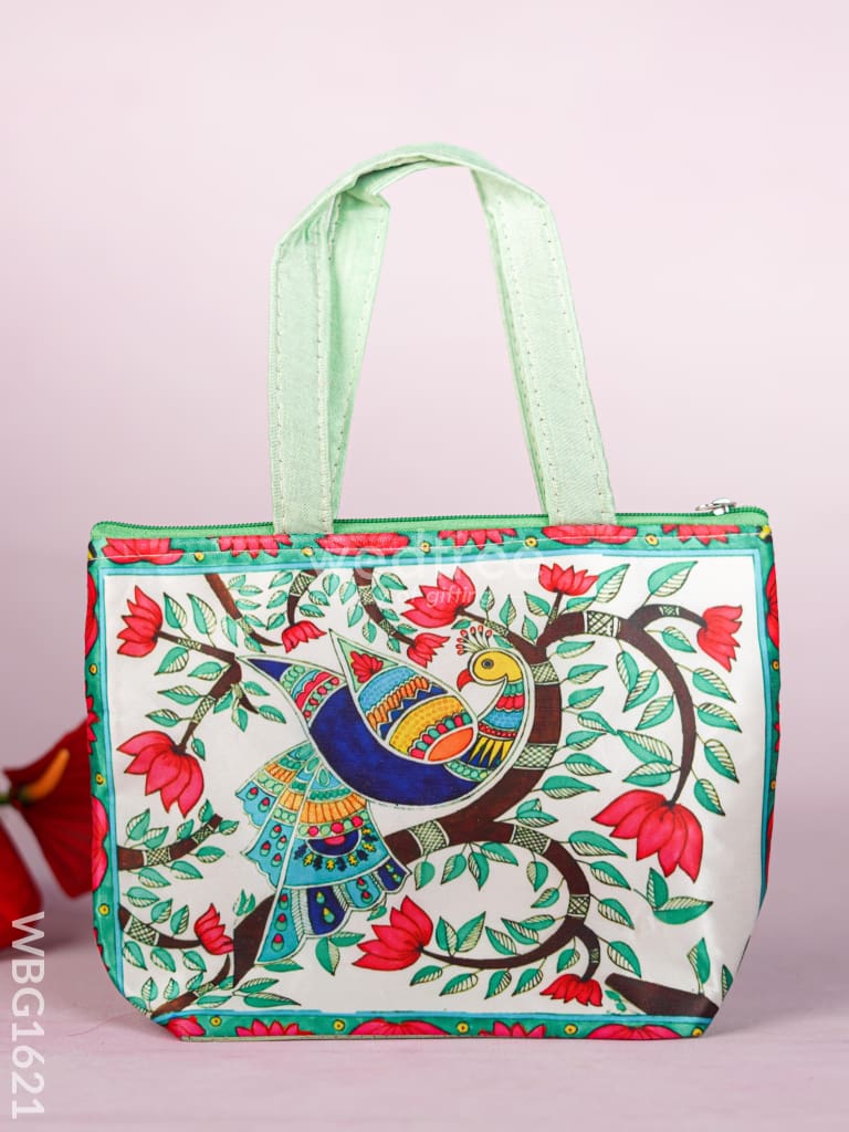 Handbag with Peacock Design - WBG1621