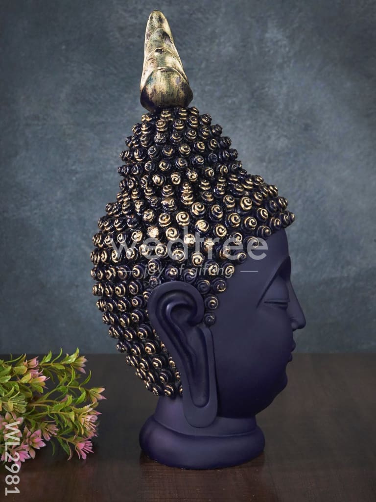 Handcrafted Polyresin Buddha Head - WL2981