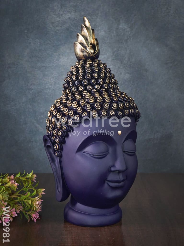 Handcrafted Polyresin Buddha Head - WL2981