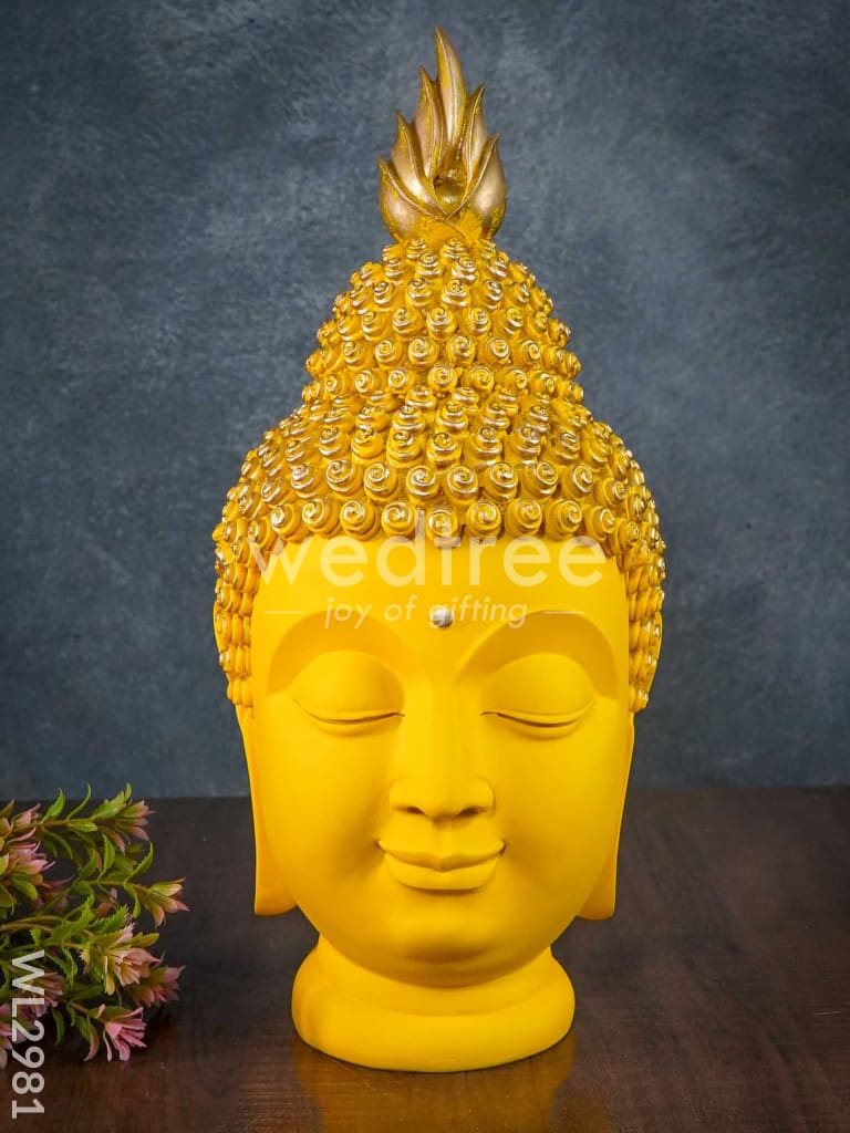 Handcrafted Polyresin Buddha Head - WL2981