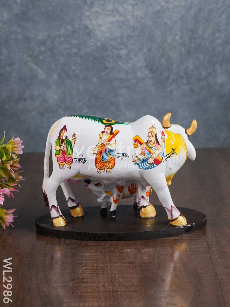 Handcrafted Polyresin Cow & Calf - Small - WL2986