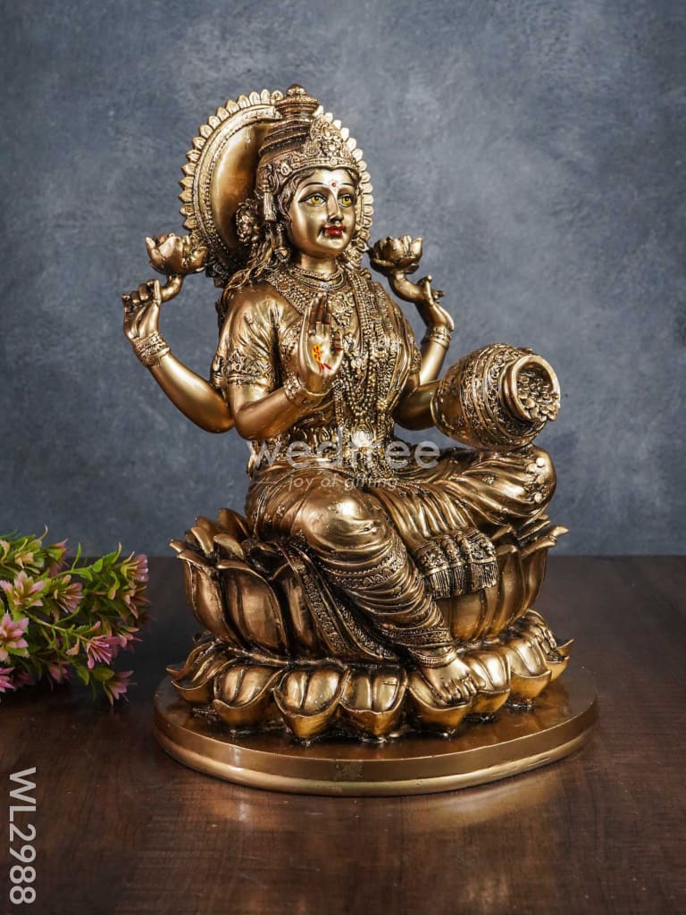 Handcrafted Polyresin Lakshmi Idol - WL2988
