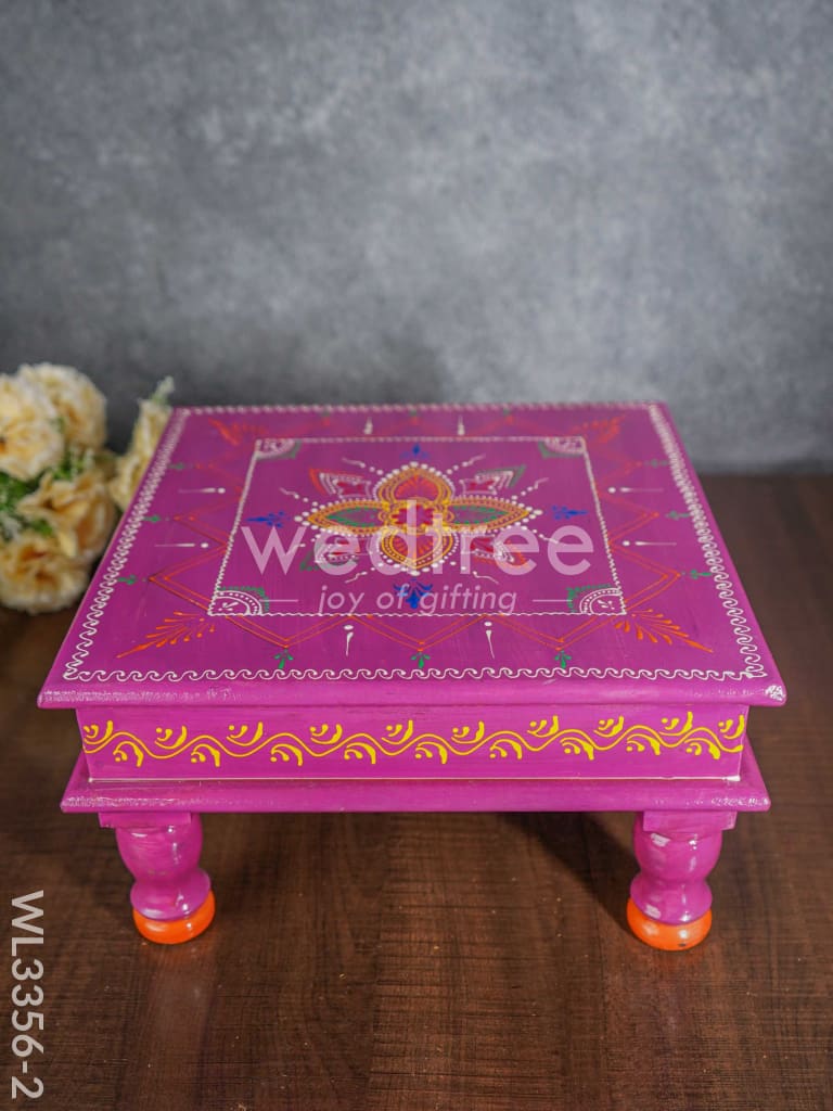 Handpainted Wooden Bajot - WL3356