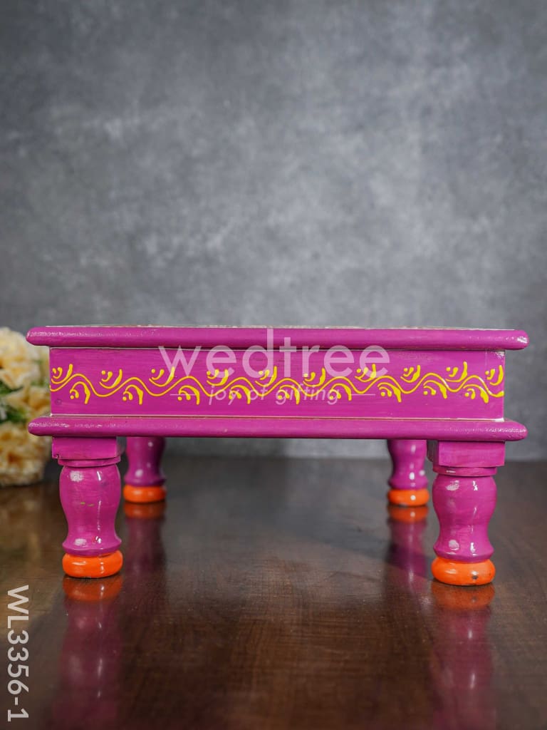 Handpainted Wooden Bajot - WL3356