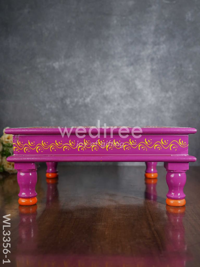 Handpainted Wooden Bajot - WL3356