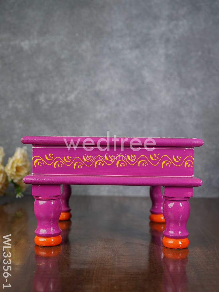 Handpainted Wooden Bajot - WL3356