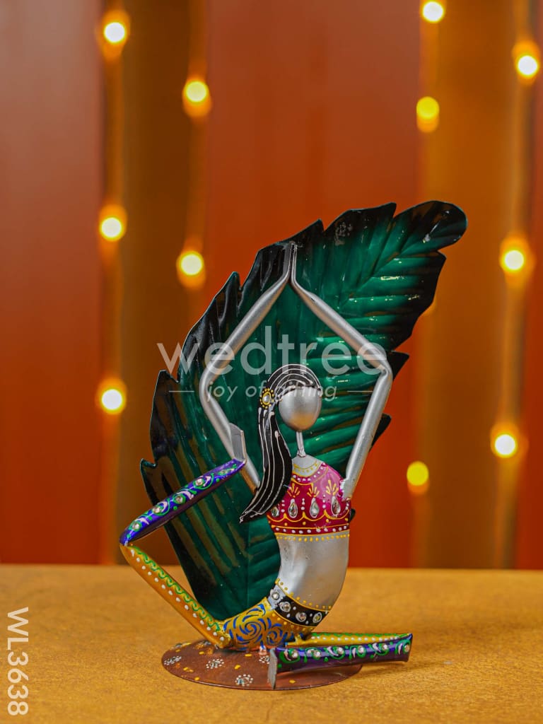 Handpainted Yoga Lady Showpiece - Set of 2 - WL3638