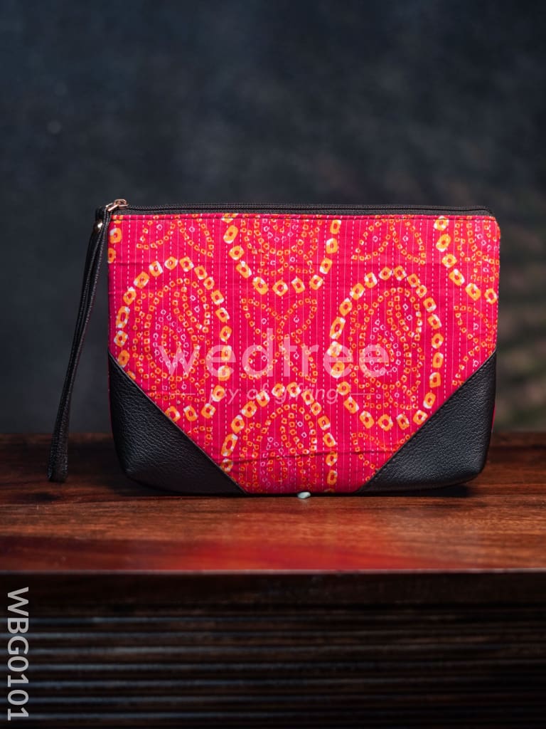 Ikkat Zipper Pouch - WBG0101