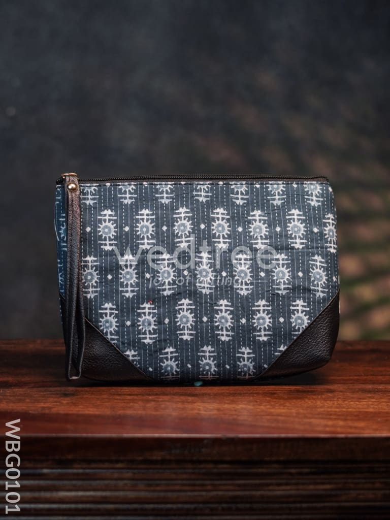 Ikkat Zipper Pouch - WBG0101