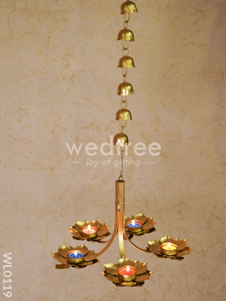 Iron T Light 5 arms hanging - WL0119