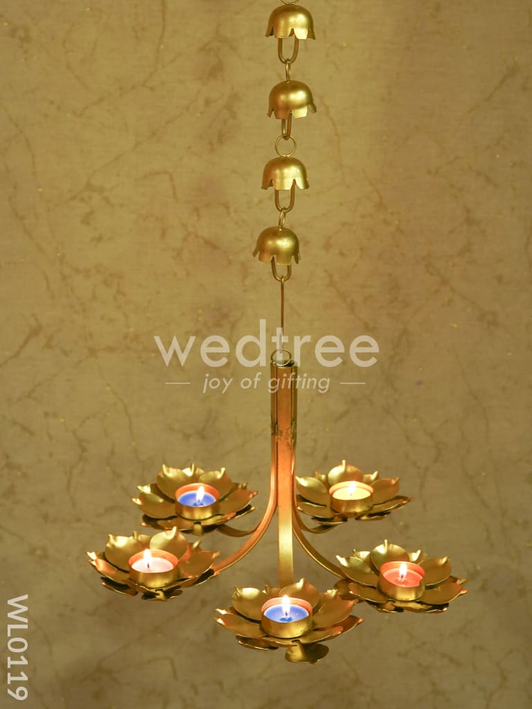 Iron T Light 5 arms hanging - WL0119