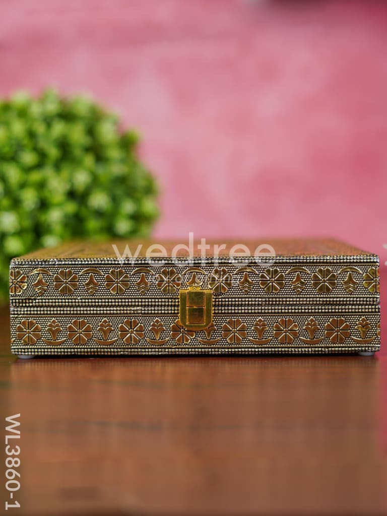 Jewel Box - Floral Design with Mirror - WL3860