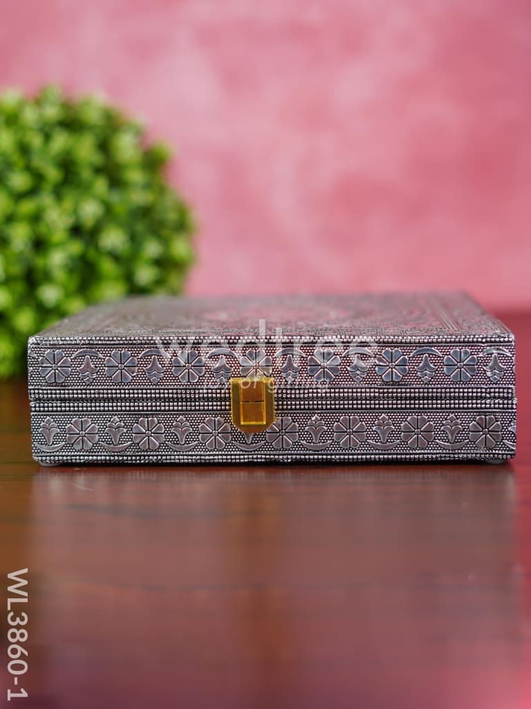 Jewel Box - Floral Design with Mirror - WL3860