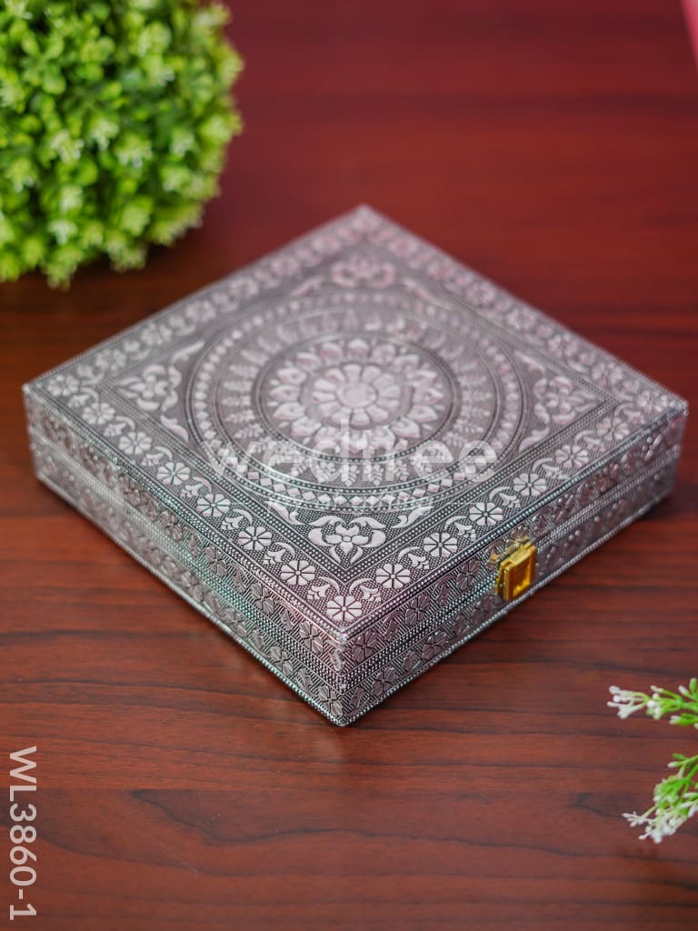 Jewel Box - Floral Design with Mirror - WL3860
