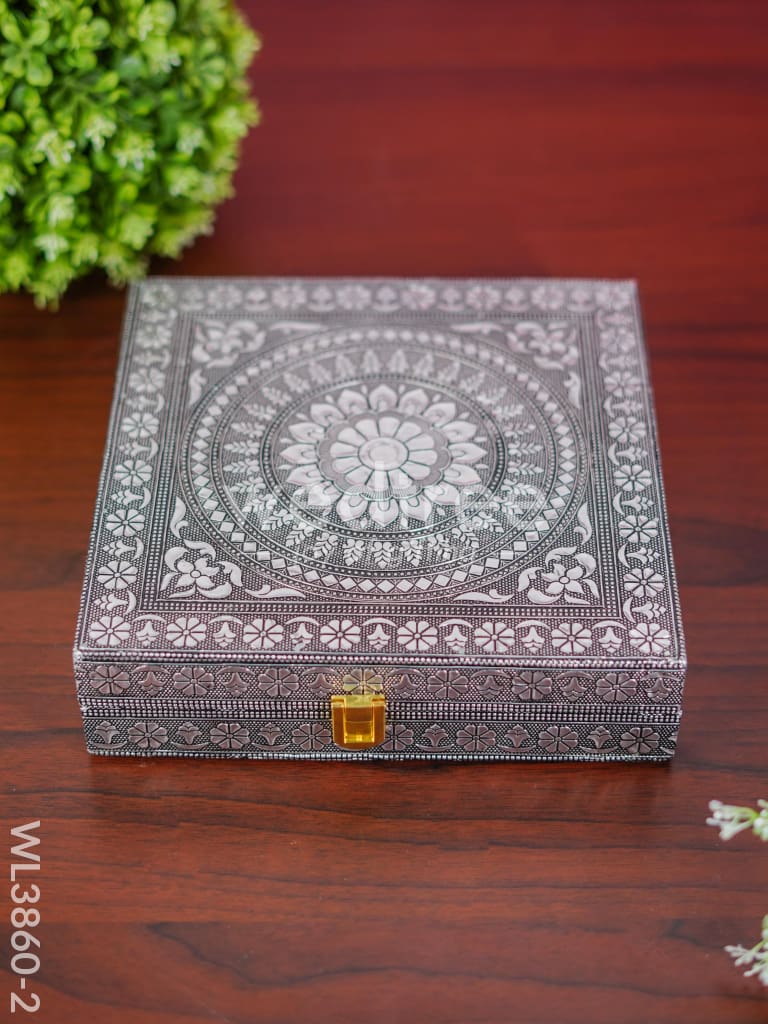 Jewel Box - Floral Design with Mirror - WL3860