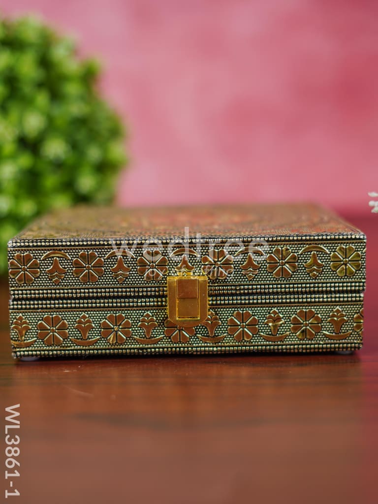 Jewel Box - Floral design with Mirror - WL3861