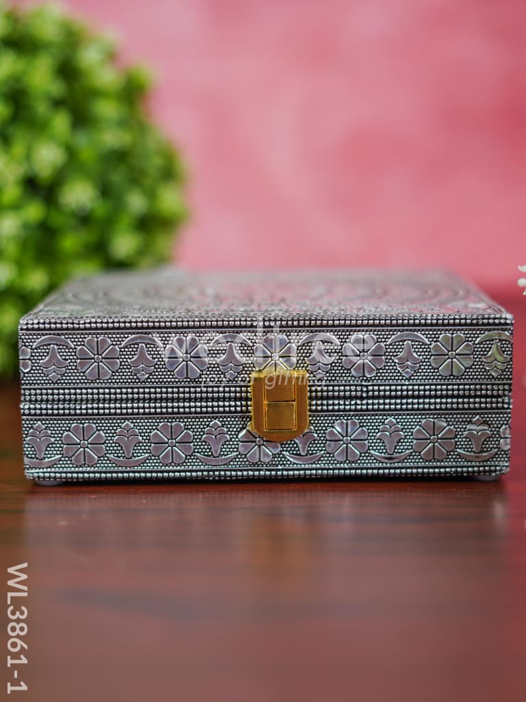 Jewel Box - Floral design with Mirror - WL3861