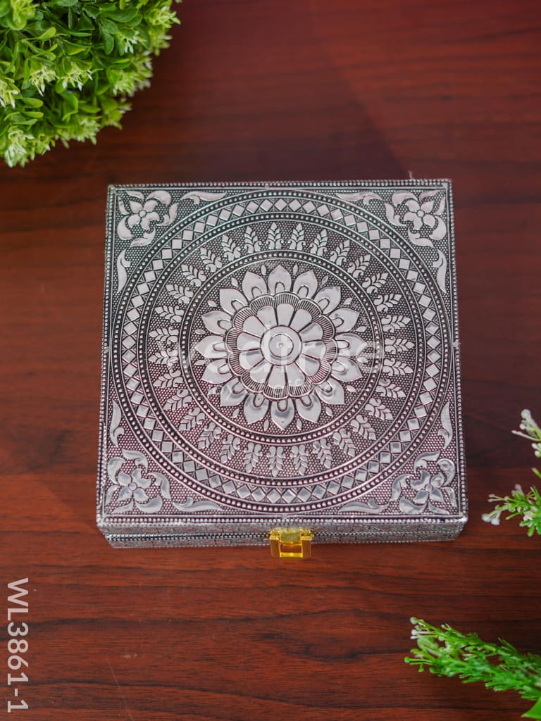 Jewel Box - Floral design with Mirror - WL3861