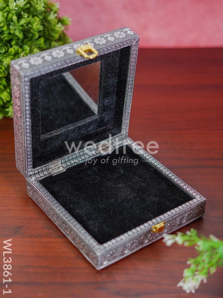 Jewel Box - Floral design with Mirror - WL3861