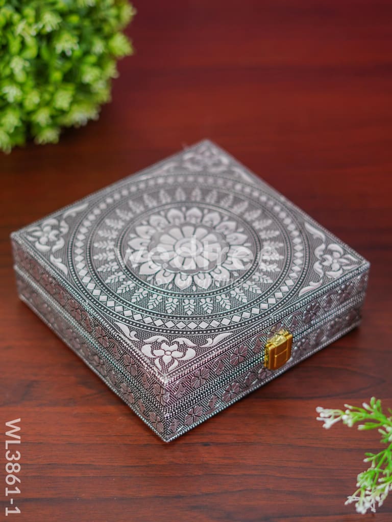 Jewel Box - Floral design with Mirror - WL3861