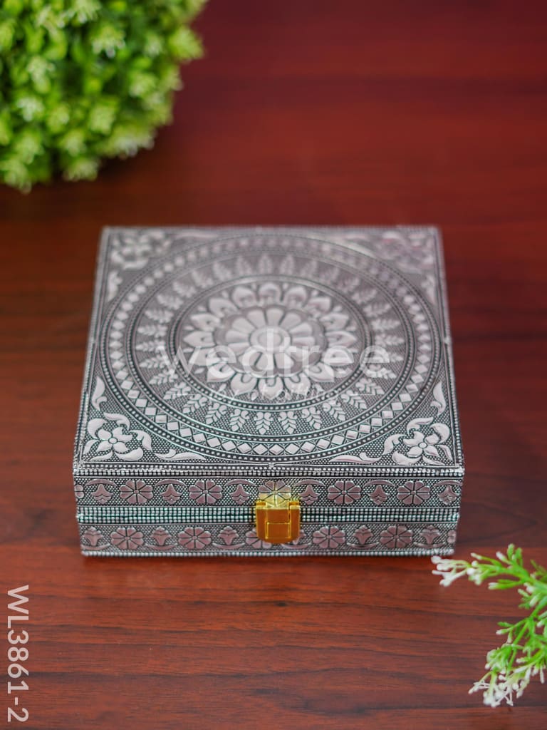 Jewel Box - Floral design with Mirror - WL3861