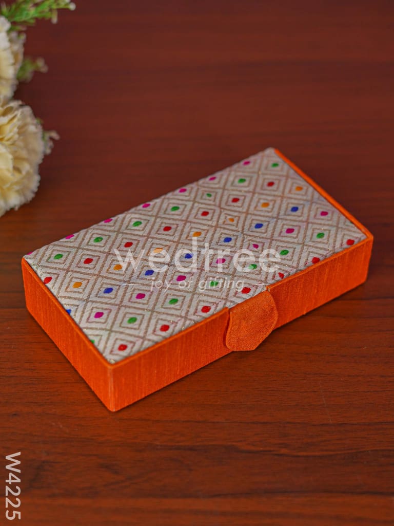 Jewel box rectangle with Colourful Dots - W4225
