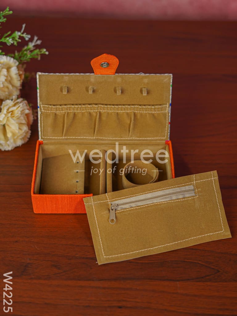 Jewel box rectangle with Colourful Dots - W4225