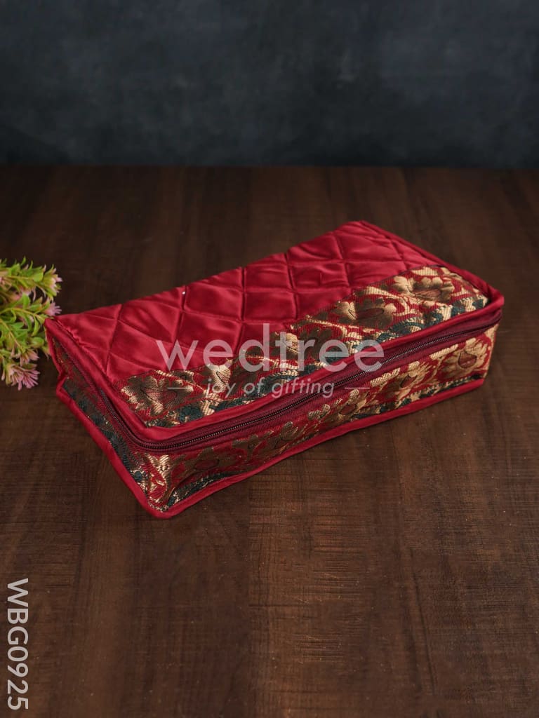 Jewel Organizer with Silk Zari Border - WBG0925