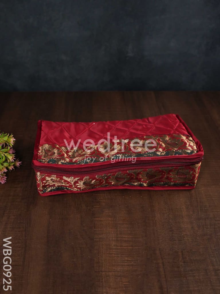 Jewel Organizer with Silk Zari Border - WBG0925