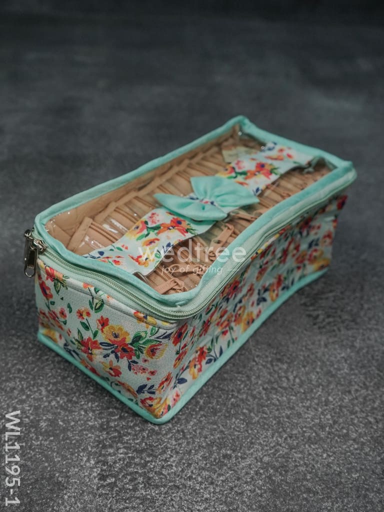 Jewel Pouch with Floral Design (10.5x5) - WL1195