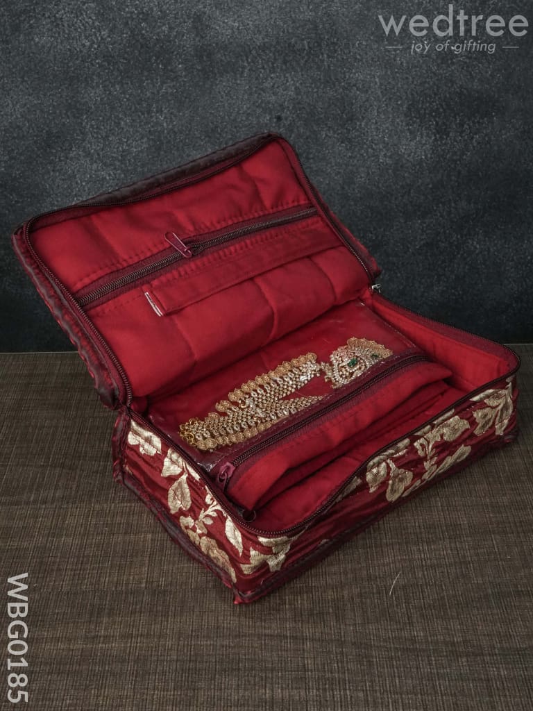 Jewel Pouch with Floral Design - WBG0185