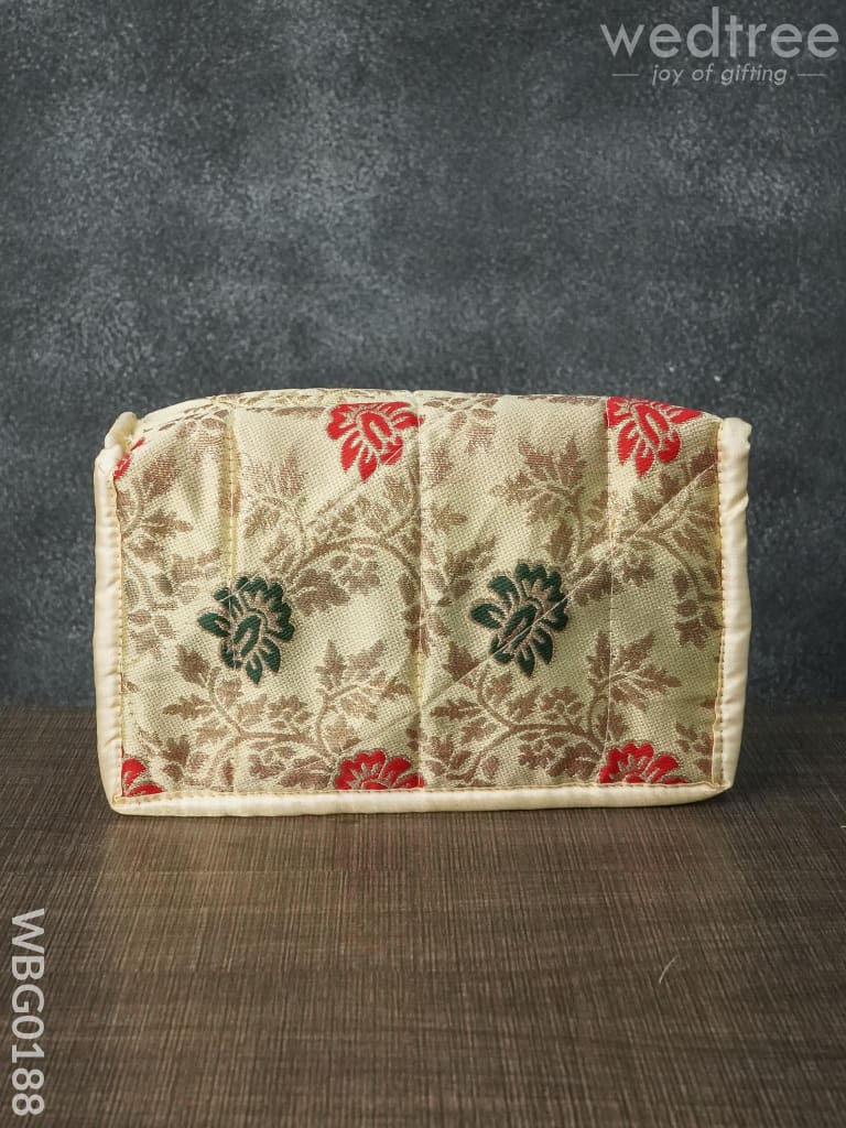 Jewel Pouch with Multicolour Floral Design - WBG0188