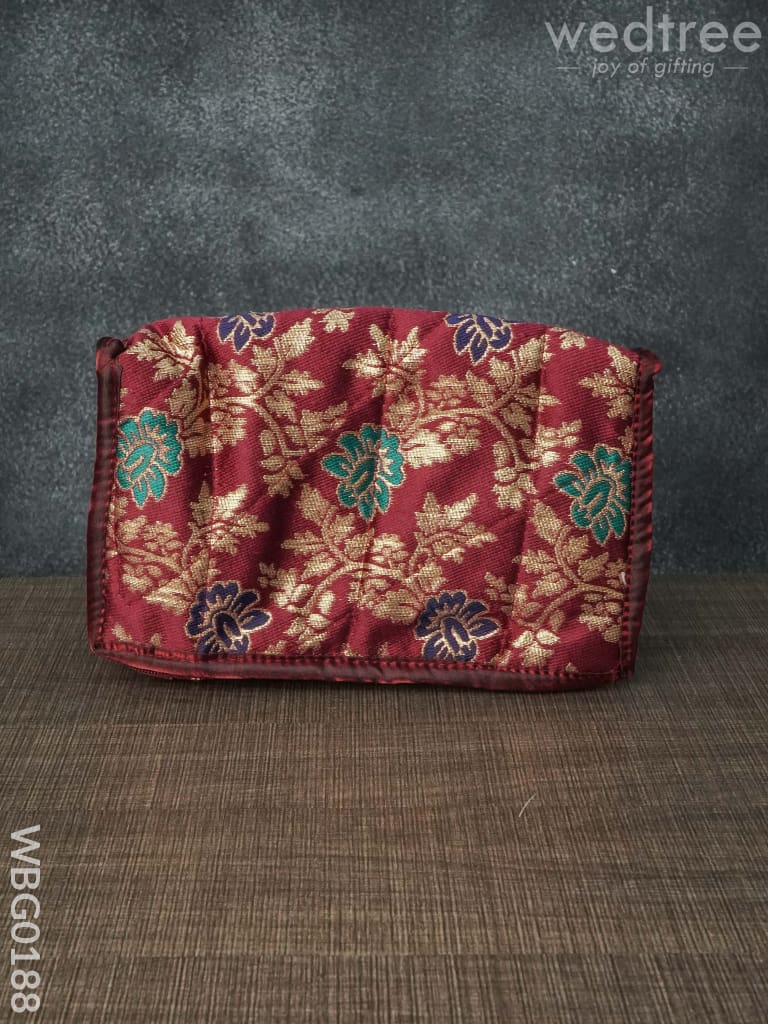 Jewel Pouch with Multicolour Floral Design - WBG0188