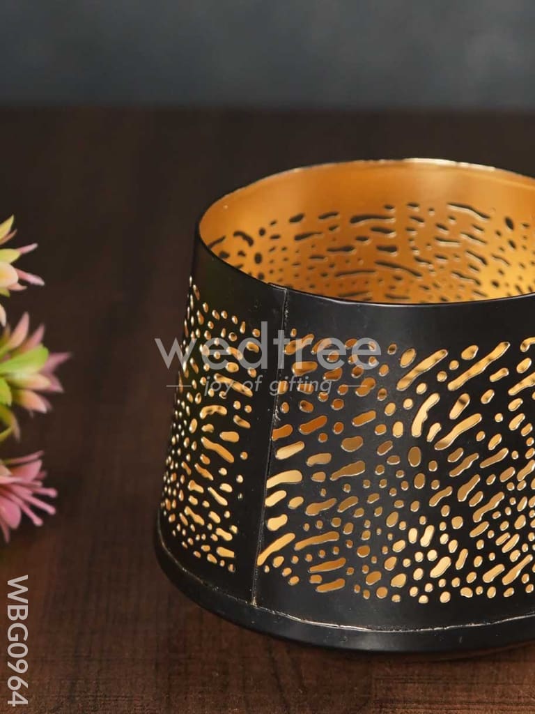 Jhaali Style Votive in Black - WBG0964