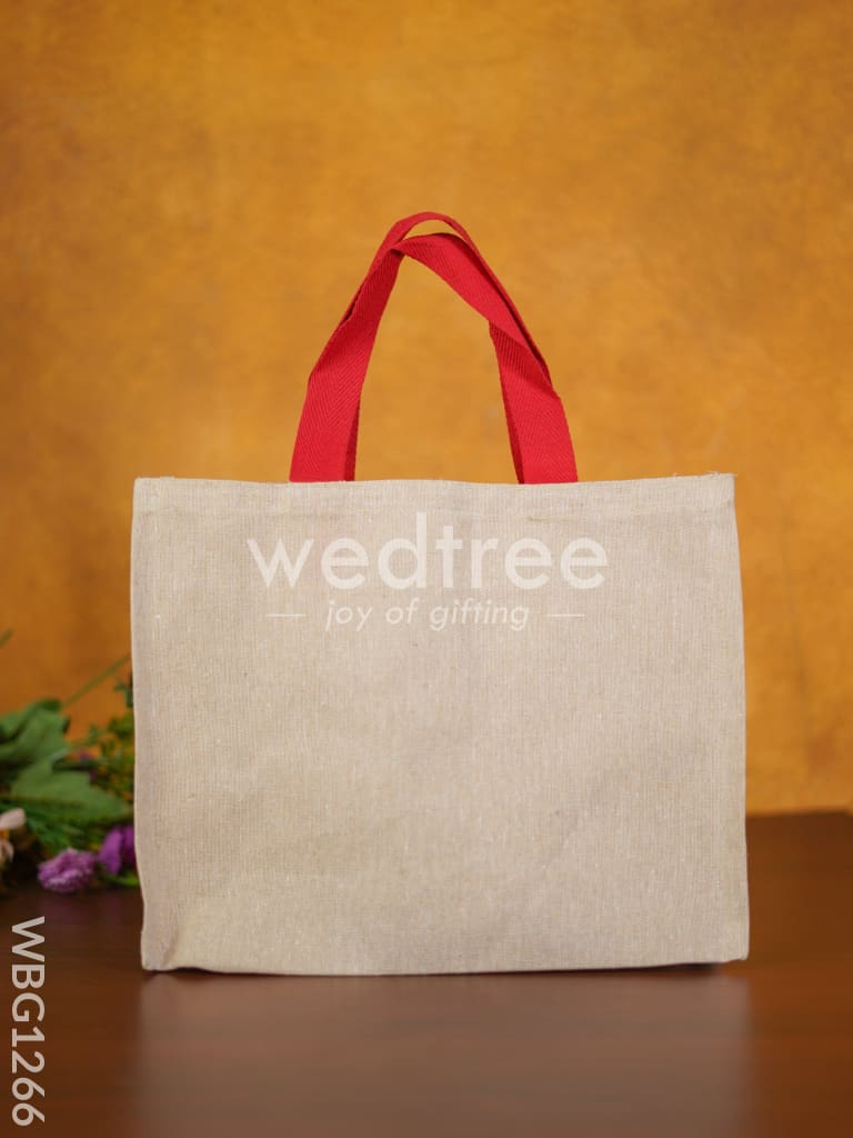 Juco Bag with Deepam & Best Wishes - WBG1266