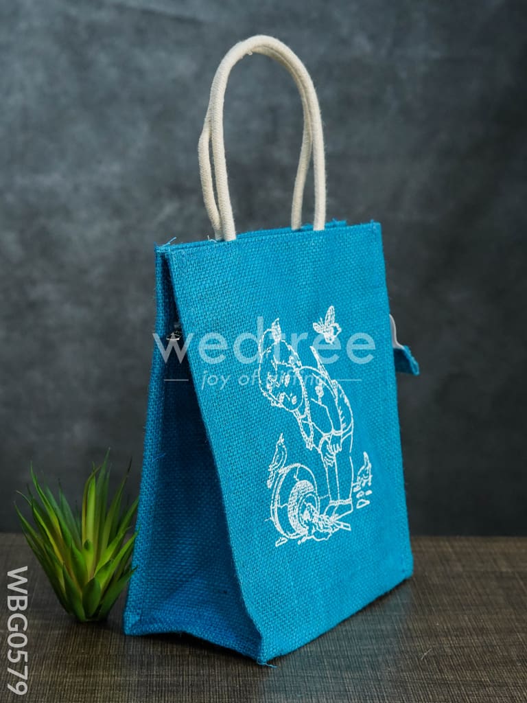 Jute Bag - Butter Krishna Printed - WBG0579